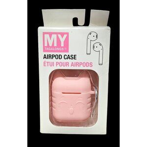 My Tagalongs Pink Cat Silicone Airpod Case